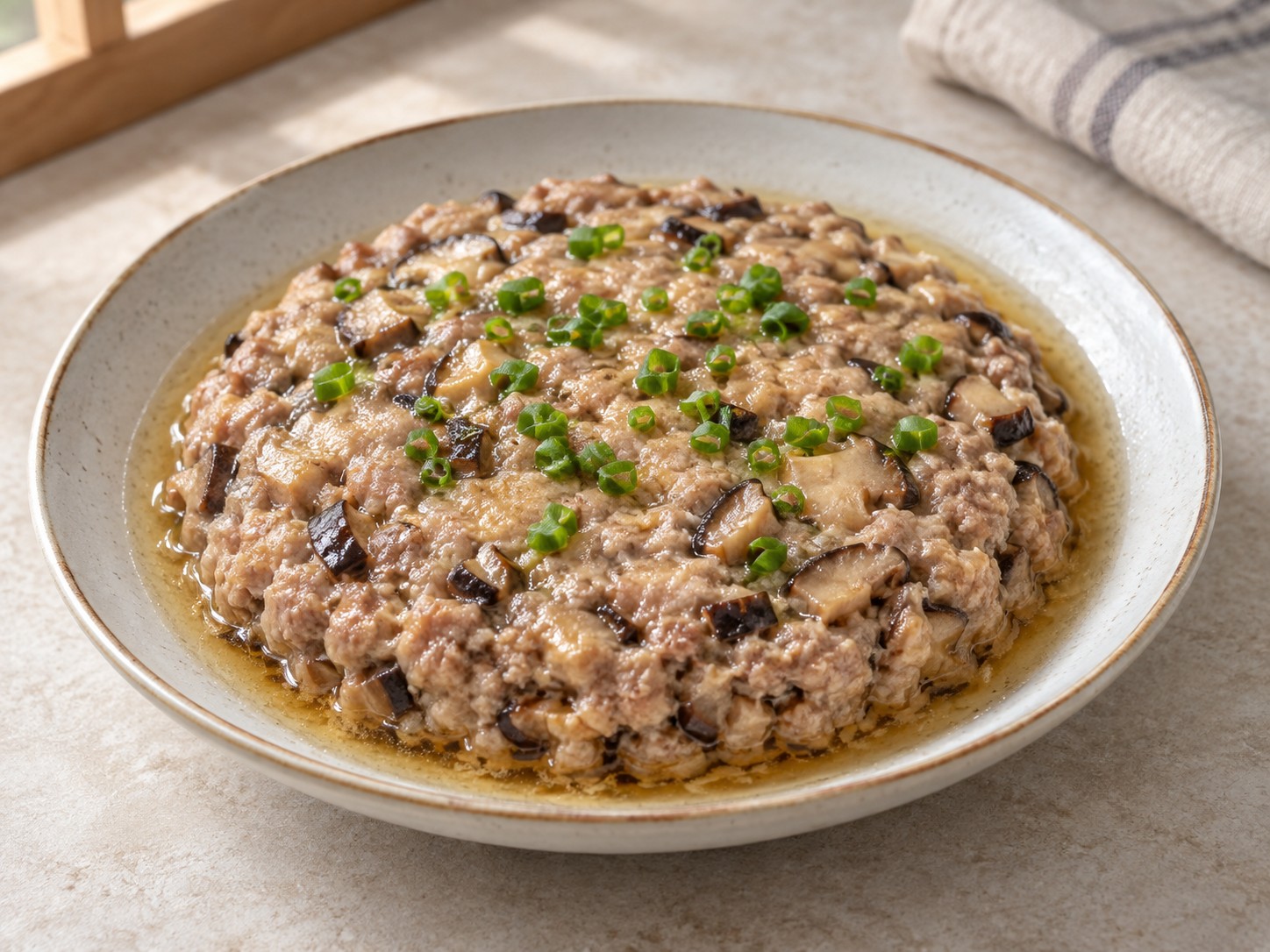香菇蒸肉饼